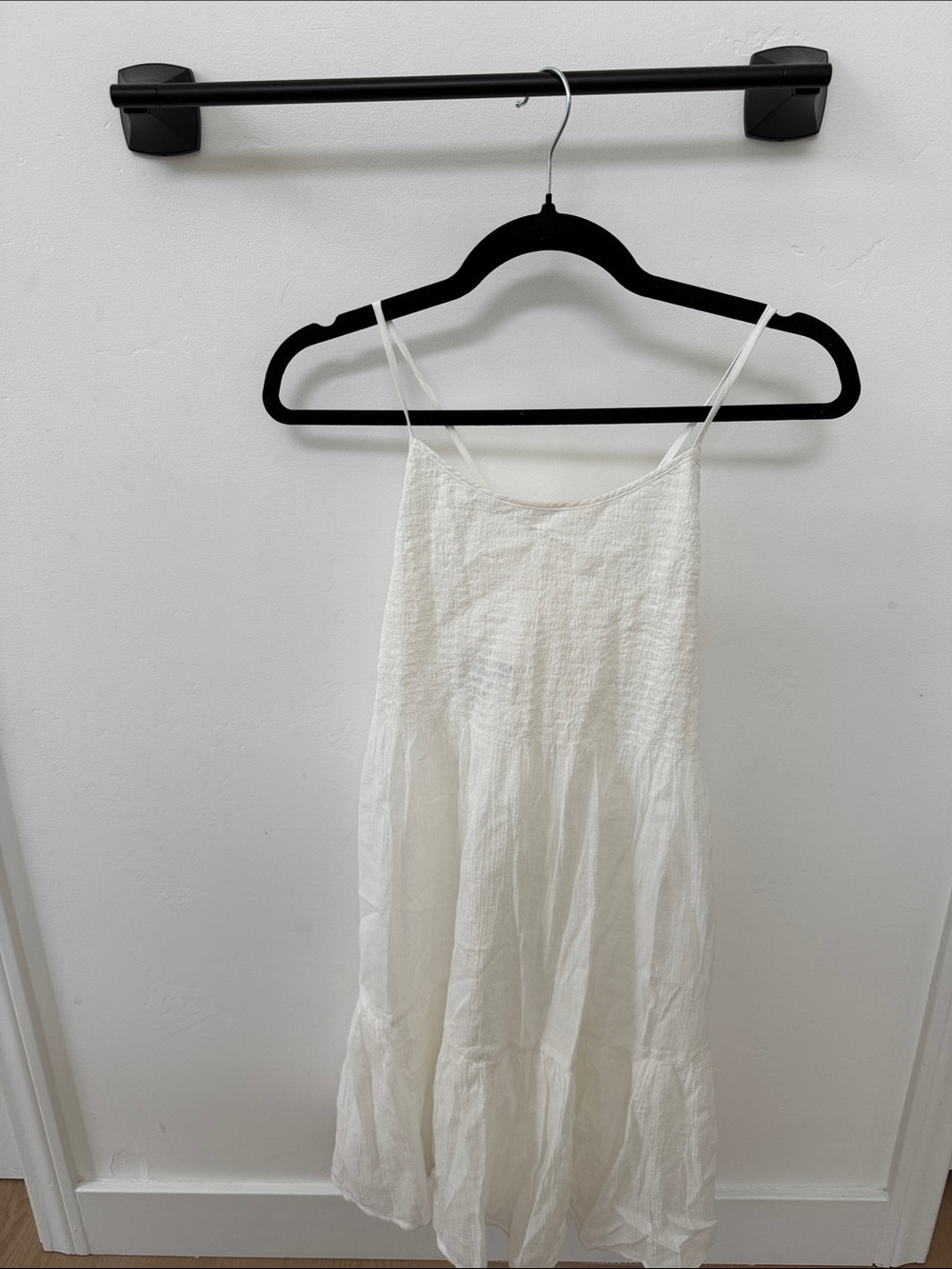 GAP white Textured Tank Dress